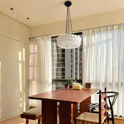 Charles Edwards Pendant Light D14.2″(36cm) x H 7.1″(18cm) / Black & White Pendant light