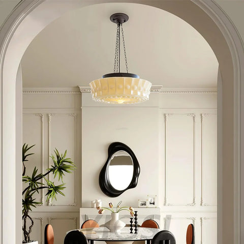 Charles Edwards Pendant Light D14.2″(36cm) x H 7.1″(18cm) / Black & White Pendant light