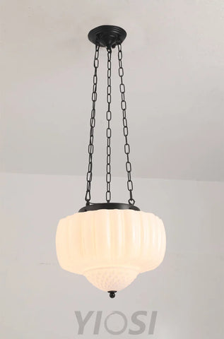 Charles Edwards Taper Pendant Light - Black & White, Charles, Semi Flush Mounts-1-Yiosilamp