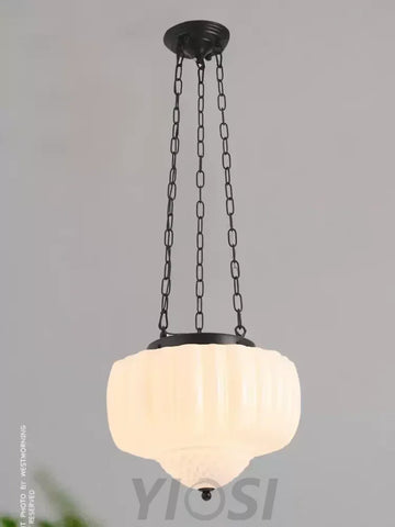 Charles Edwards Taper Pendant Light - Black & White, Charles, Semi Flush Mounts-1-Yiosilamp