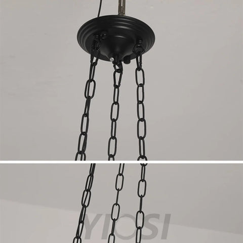 Charles Edwards Taper Pendant Light - Black & White, Charles, Semi Flush Mounts-1-Yiosilamp