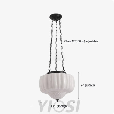 Charles Edwards Taper Pendant Light - Black & White, Charles, Semi Flush Mounts-1-Yiosilamp