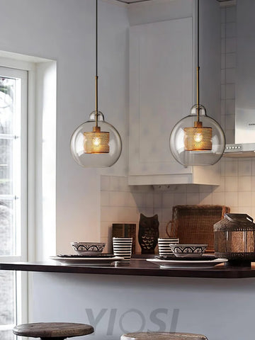 Chiswick Glass Pendant with Combinaton - Art Glass-1-Yiosilamp