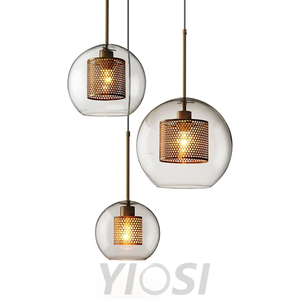 Chiswick Glass Pendant with Combinaton - Art Glass-1-Yiosilamp