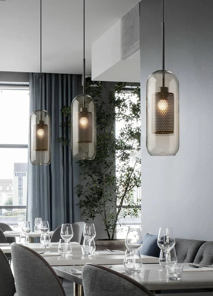 Chiswick Glass Pendant with Combinaton - Art Glass-1-Yiosilamp