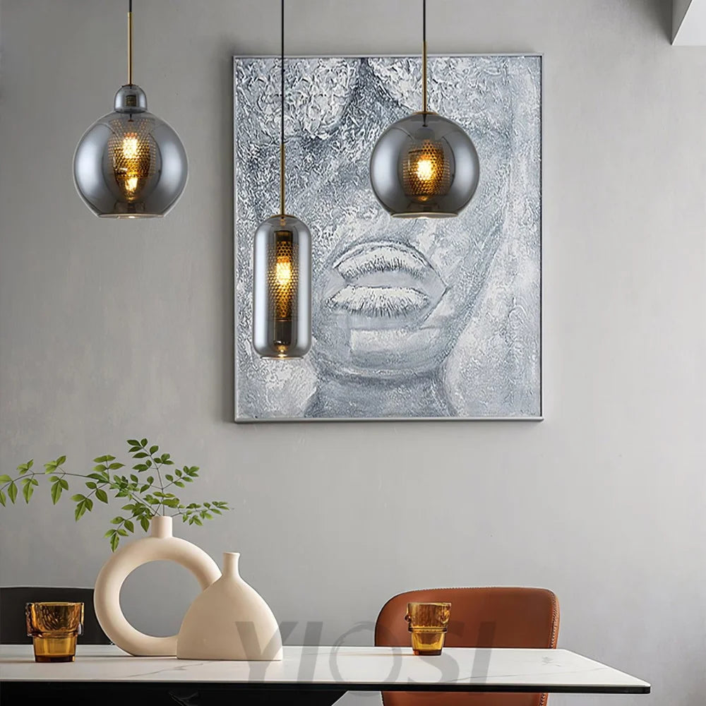 Chiswick Glass Pendant with Combinaton - Art Glass-1-Yiosilamp