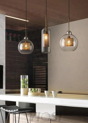 Chiswick Glass Pendant with Combinaton - Art Glass-1-Yiosilamp