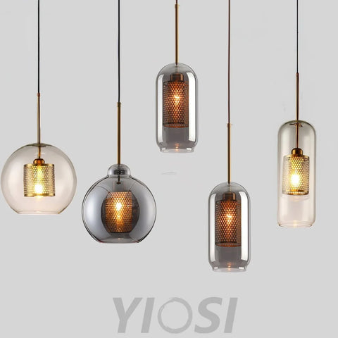 Chiswick Glass Pendant with Combinaton - Art Glass-1-Yiosilamp