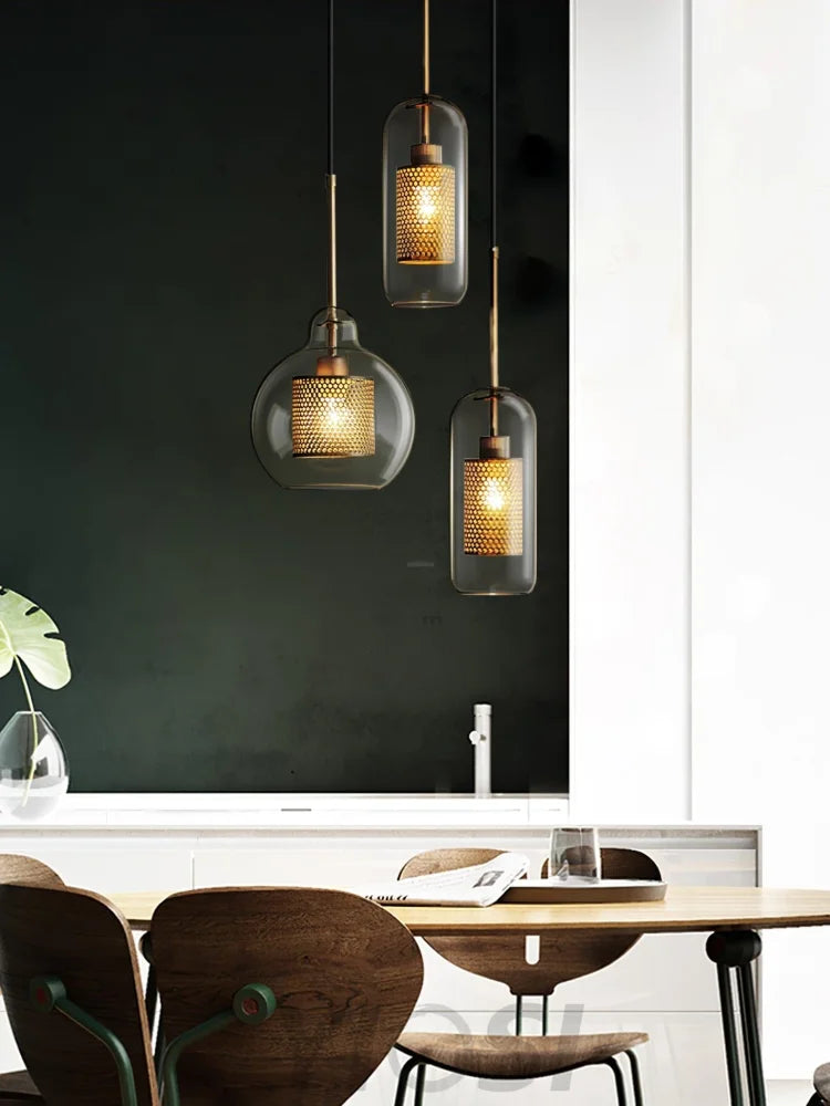 Chiswick Glass Pendant with Combinaton - Art Glass-1-Yiosilamp