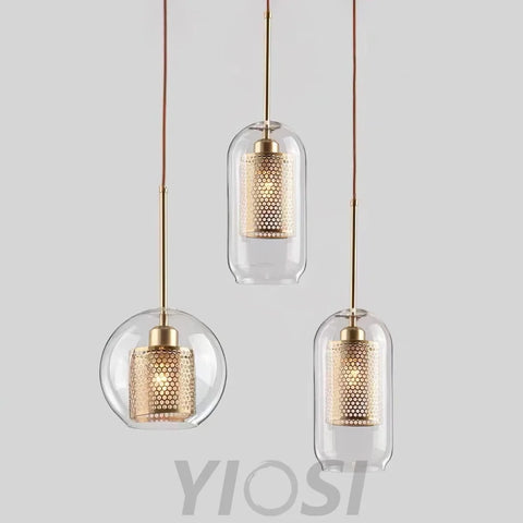 Chiswick Glass Pendant with Combinaton - Art Glass-1-Yiosilamp