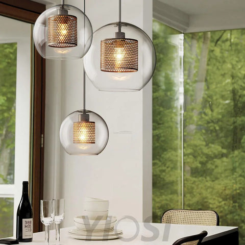 Chiswick Glass Pendant with Combinaton - Art Glass-1-Yiosilamp