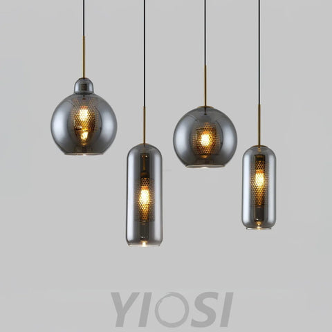 Chiswick Glass Pendant with Combinaton - Art Glass-1-Yiosilamp