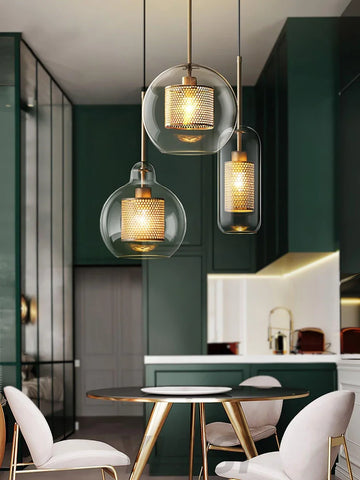 Chiswick Glass Pendant with Combinaton - Art Glass-1-Yiosilamp