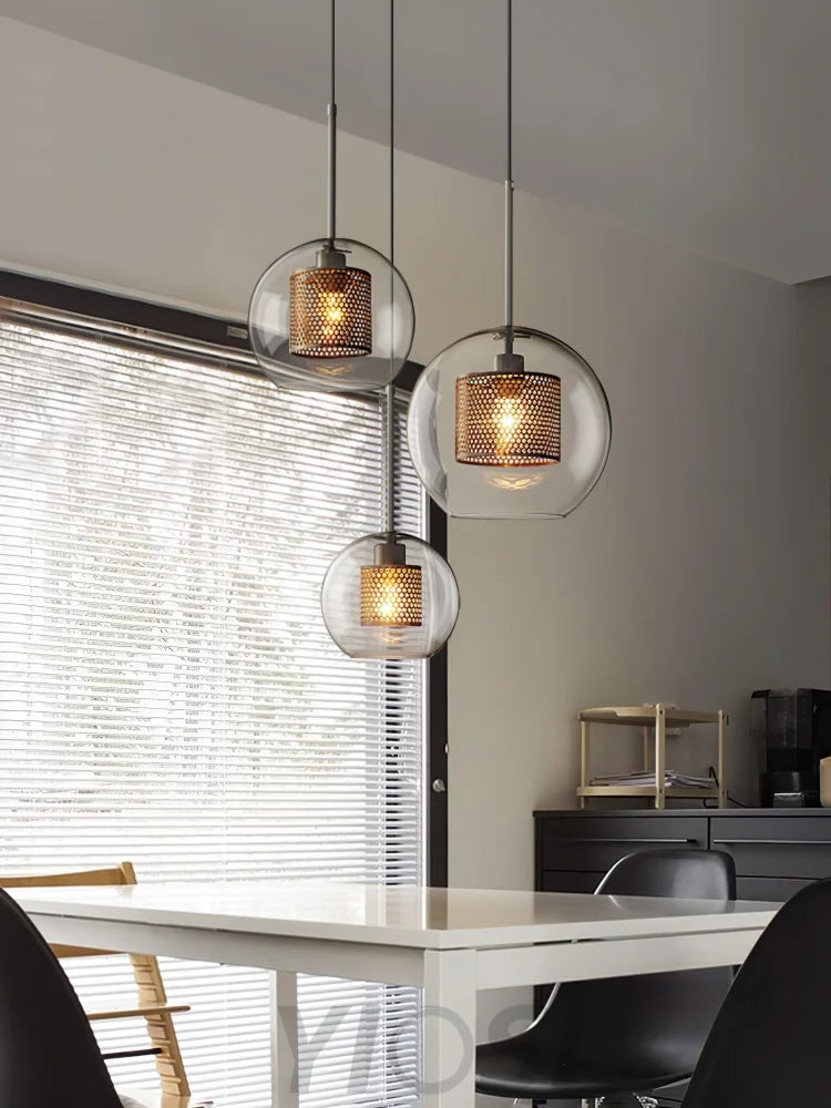 Chiswick Glass Pendant with Combinaton - Art Glass-1-Yiosilamp