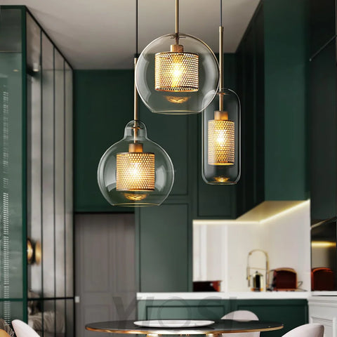 Chiswick Glass Pendant with Combinaton - Art Glass-1-Yiosilamp