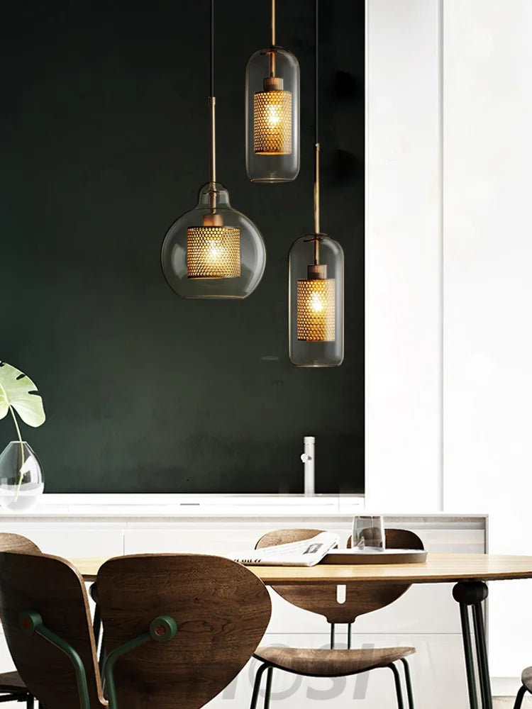 Chiswick Glass Pendant with Combinaton - Art Glass-1-Yiosilamp