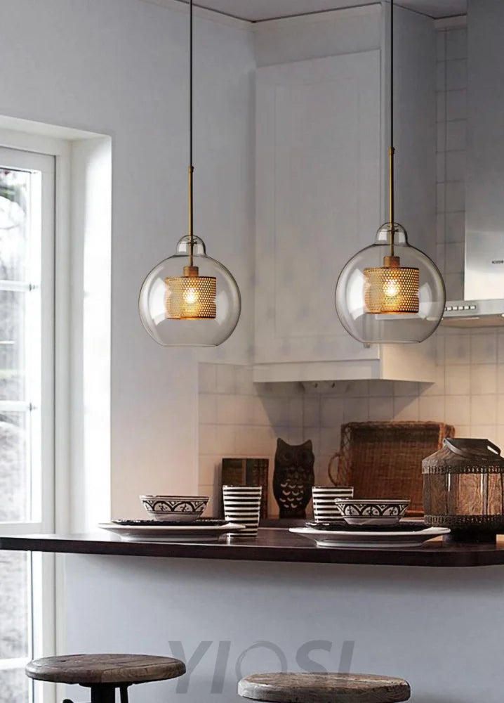 Chiswick Glass Pendant with Combinaton - Art Glass-1-Yiosilamp