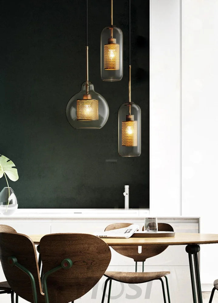 Chiswick Glass Pendant with Combinaton - Art Glass-1-Yiosilamp