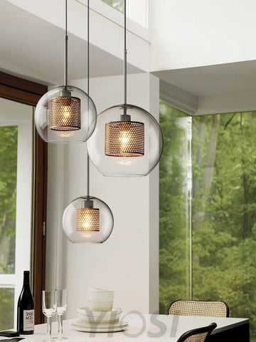 Chiswick Glass Pendant with Combinaton - Art Glass-1-Yiosilamp