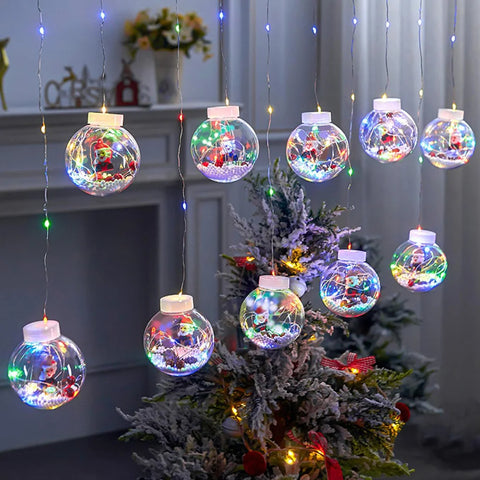 Christmas Ball String Lights ∅ 118.1″ - Linellae-1-Yiosilamp