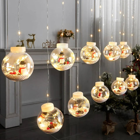 Christmas Ball String Lights ∅ 118.1″ - Linellae-1-Yiosilamp