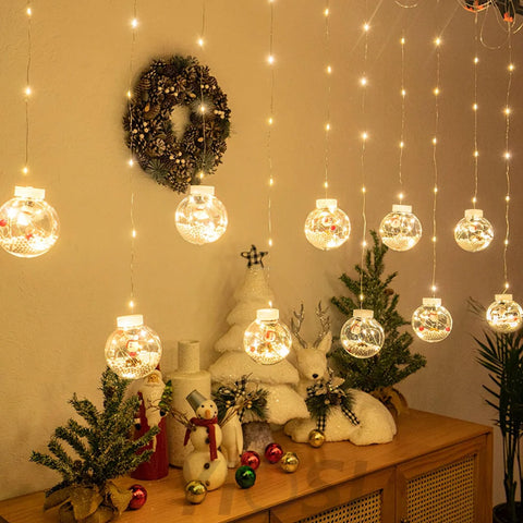 Christmas Ball String Lights ∅ 118.1″ - Linellae-1-Yiosilamp