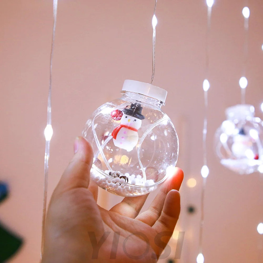Christmas Ball String Lights ∅ 118.1″ - Linellae-1-Yiosilamp