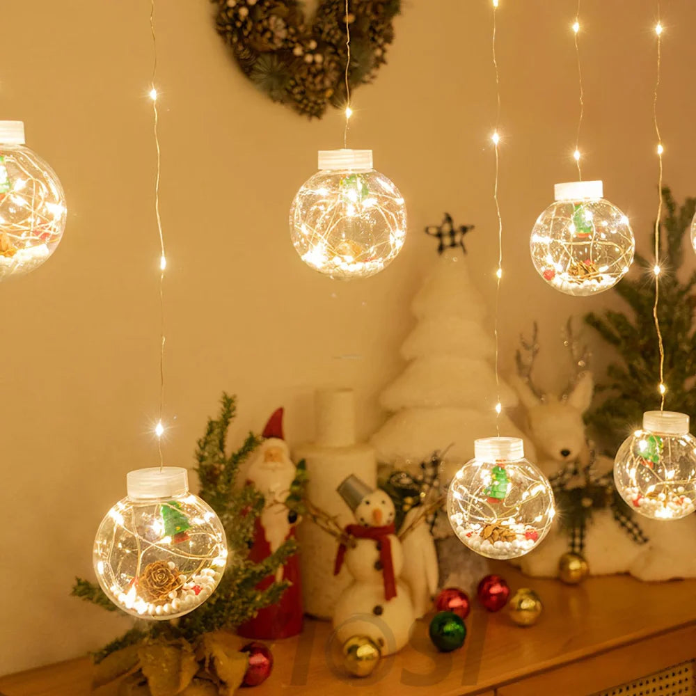 Christmas Ball String Lights ∅ 118.1″ - Linellae-1-Yiosilamp