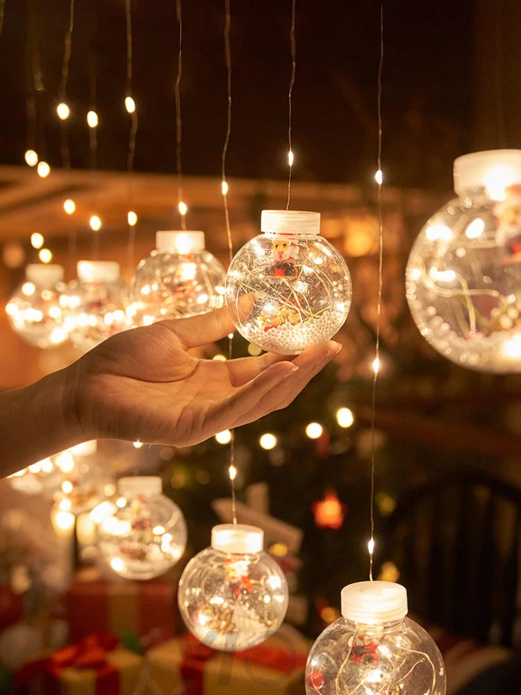 Christmas Ball String Lights ∅ 118.1″ - Linellae-1-Yiosilamp