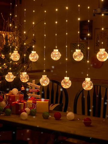 Christmas Ball String Lights ∅ 118.1″ - Linellae-1-Yiosilamp