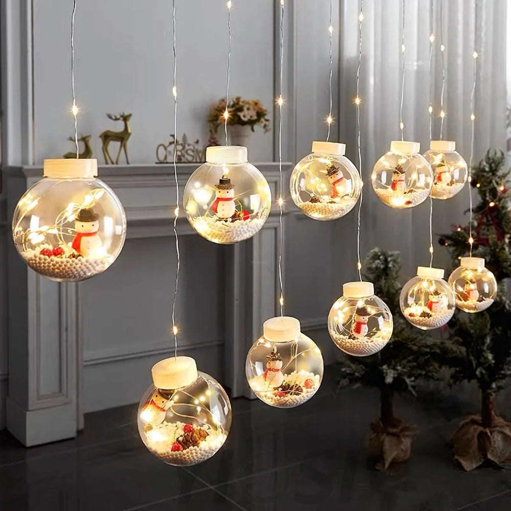Christmas Ball String Lights ∅ 118.1″ - Linellae-1-Yiosilamp