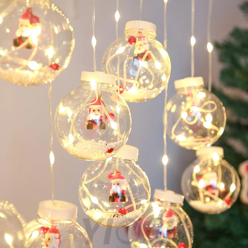 Christmas Ball String Lights ∅ 118.1″ - Linellae-1-Yiosilamp