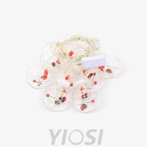 Christmas Ball String Lights ∅ 118.1″ - Linellae-1-Yiosilamp