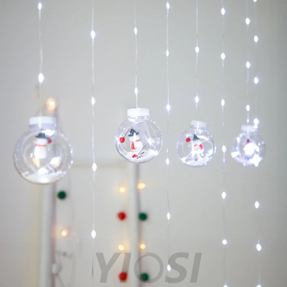 Christmas Ball String Lights ∅ 118.1″ - Linellae-1-Yiosilamp