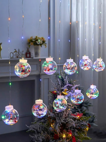 Christmas Ball String Lights ∅ 118.1″ - Linellae-1-Yiosilamp