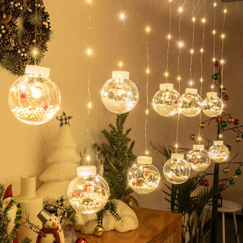 Christmas Ball String Lights ∅ 118.1″ - Linellae-1-Yiosilamp