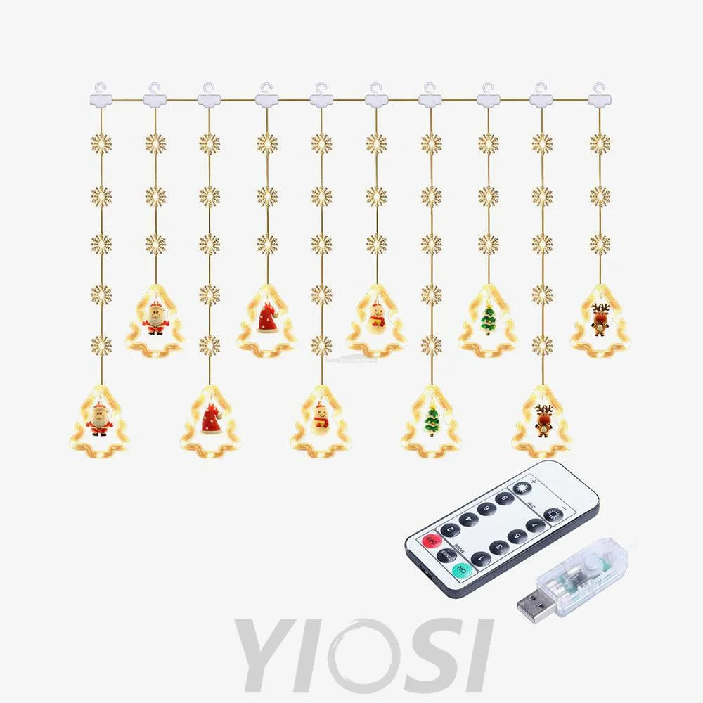 Christmas LED Decor String Lights ∅ 118.1″ - Linellae-1-Yiosilamp