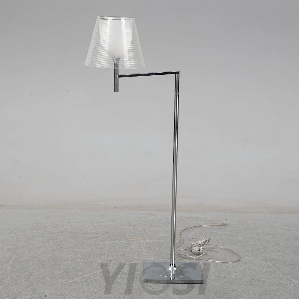 Chrome Prism Bending Floor Lamps - Bent-1-Yiosilamp