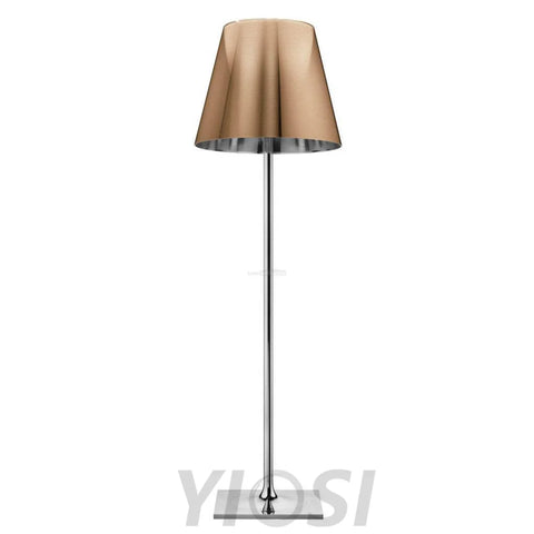 Chrome Prism Floor Lamp ∅ 15.7″ - Art Glass-1-Yiosilamp