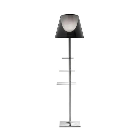 Chrome Prism Side Table Floor Lamp  ∅ 15.6″ - Yiosilamp