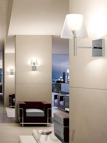 Chrome Prism Wall Sconce - Grain-1-Yiosilamp