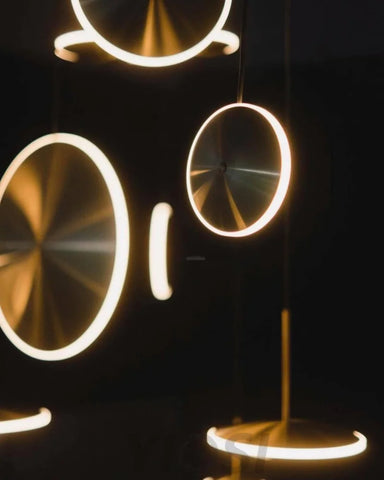 Chrona Dish Pendant Light ∅ 7.9″ - Circle-1-Yiosilamp