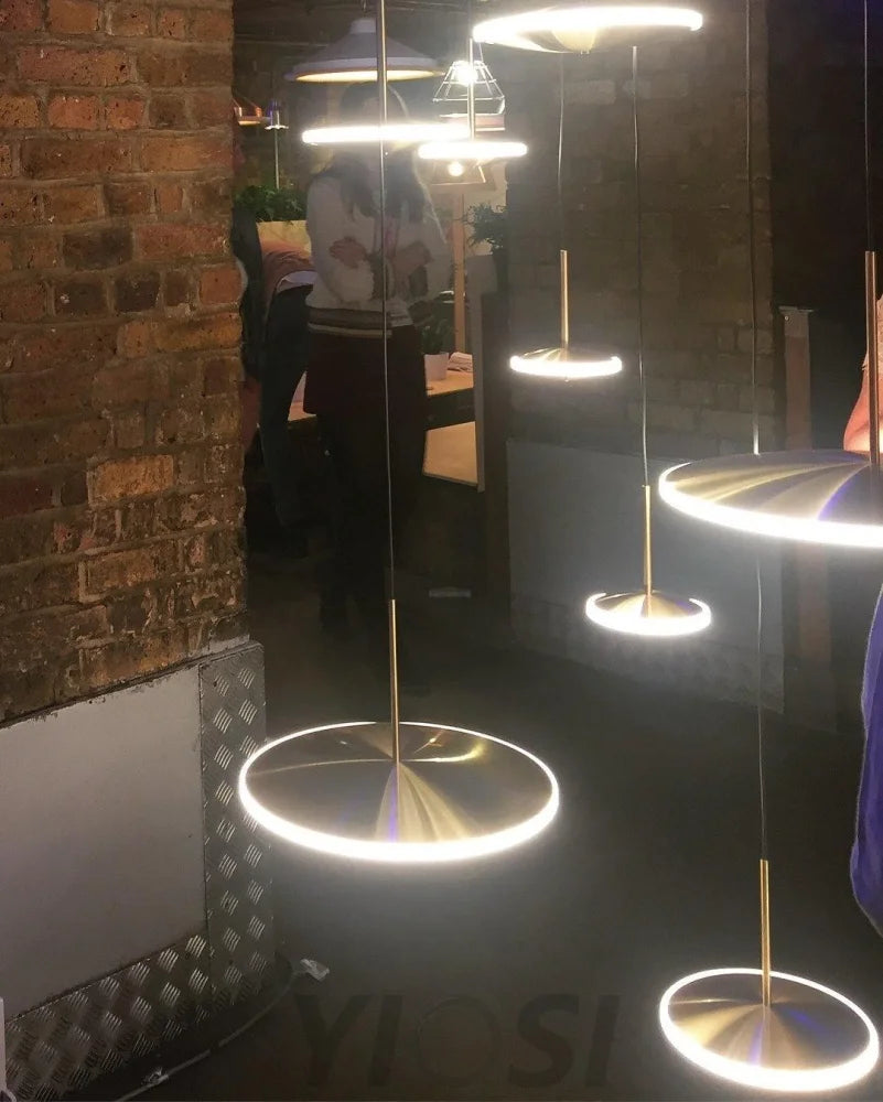 Chrona Dish Pendant Light ∅ 7.9″ - Circle-1-Yiosilamp