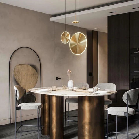 Chrona Dish Pendant Light ∅ 7.9″ - Circle-1-Yiosilamp