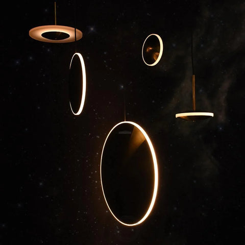 Chrona Dish Pendant Light ∅ 7.9″ - Circle-1-Yiosilamp