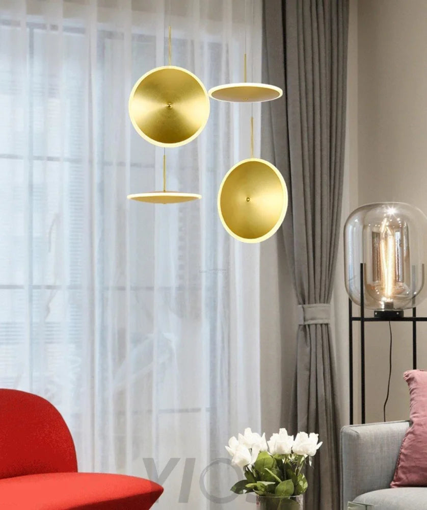 Chrona Dish Pendant Light ∅ 7.9″ - Circle-1-Yiosilamp