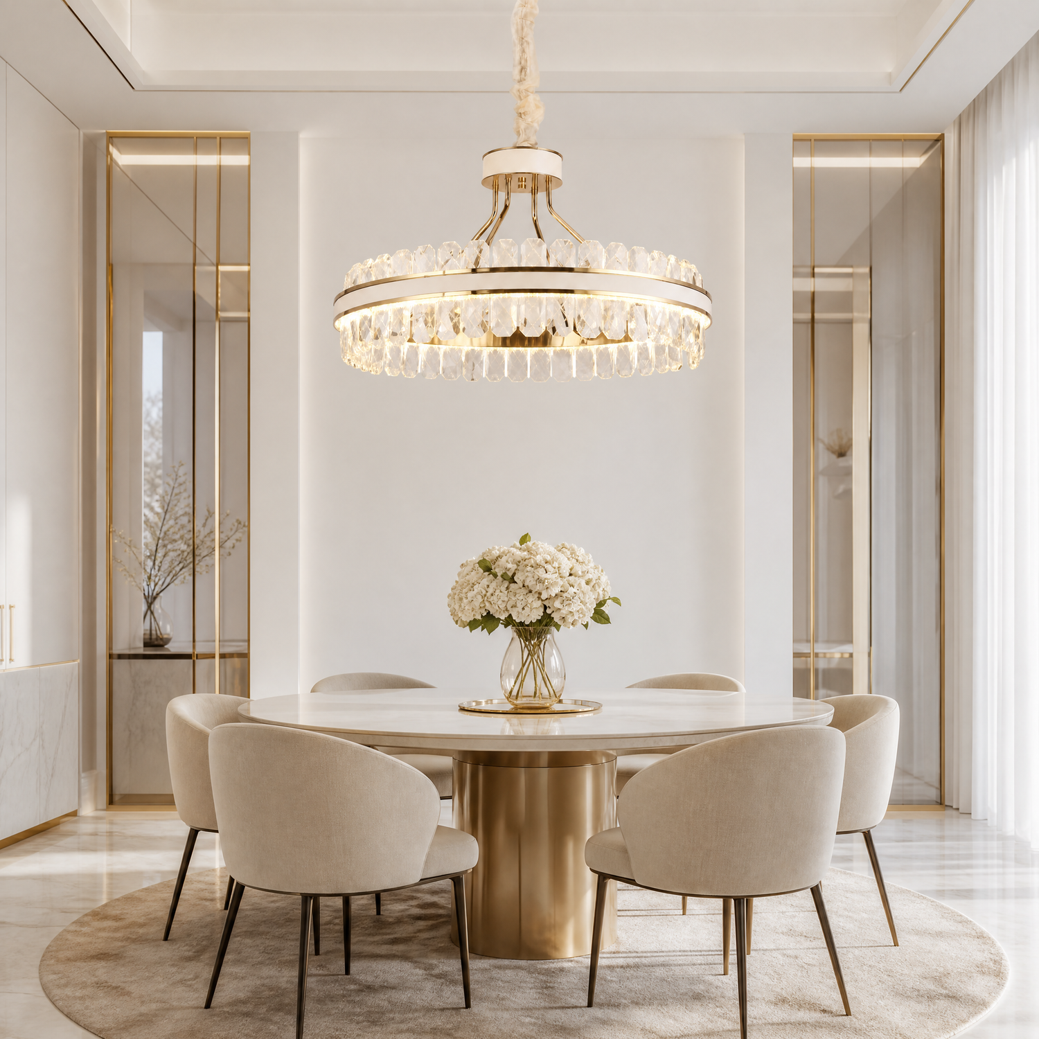 Cintura Leather Chandelier