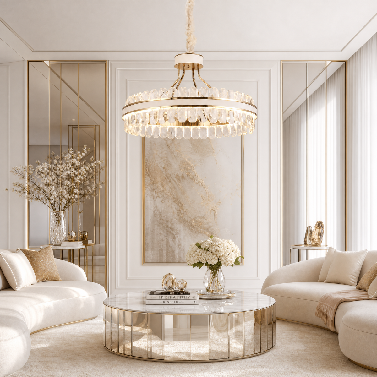 Cintura Leather Chandelier