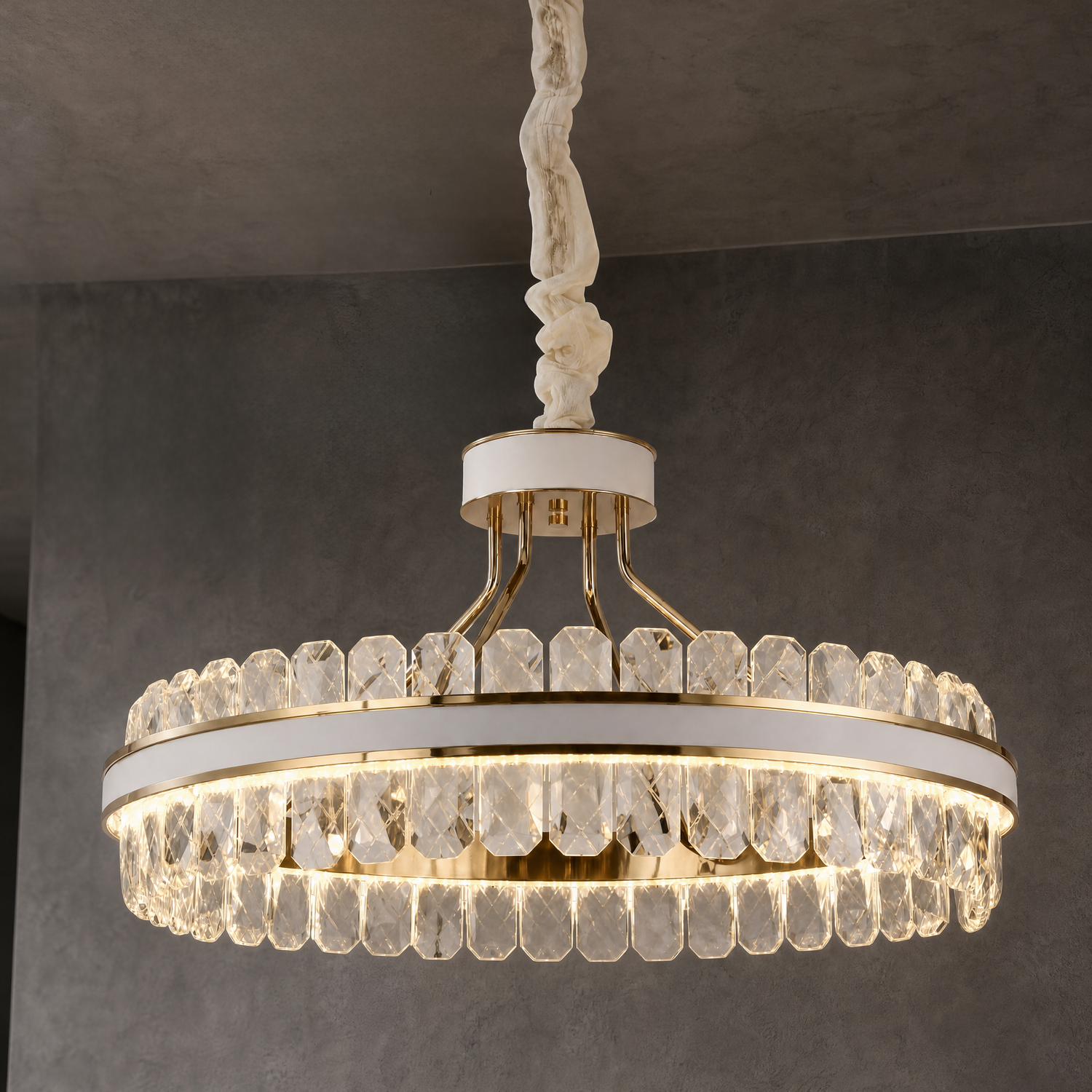 Leather Chandelier