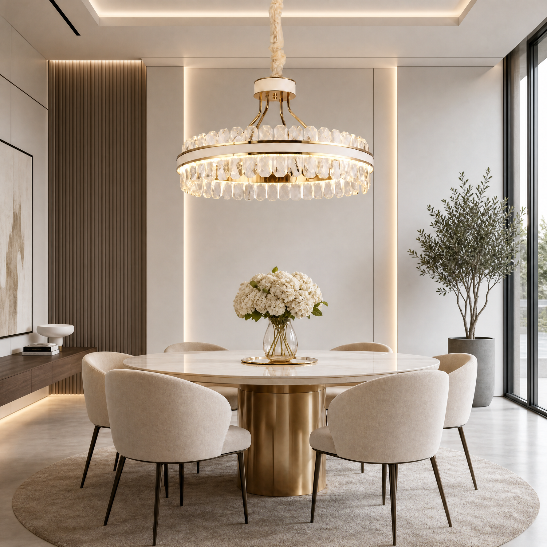 Cintura Leather Chandelier